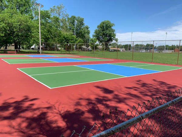 New pickle ball courts